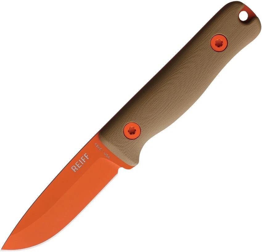 Cuchillos Reiff F3 Condiciones Extremas Cuchillo Fijo 3" CPM-3V Hoja de Acero Mango G10 Foto 2 de 3