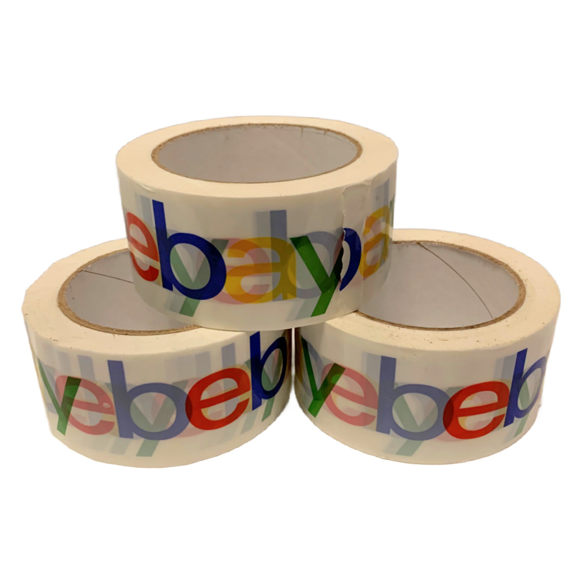 3 Rolls Official EBAY Branded Packing Tape 75' x 2" New Shipping Supplies