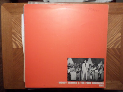 ITALY QUEEN DISC LP RECORD/WOODY HERMAN & FOUR BROTHERS LIVE/ VG+