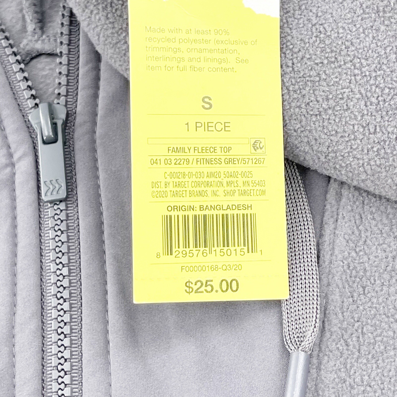 Cotton Fleece Pullover Hoodie All in Motion Gray S Long Sleeve Outdoor