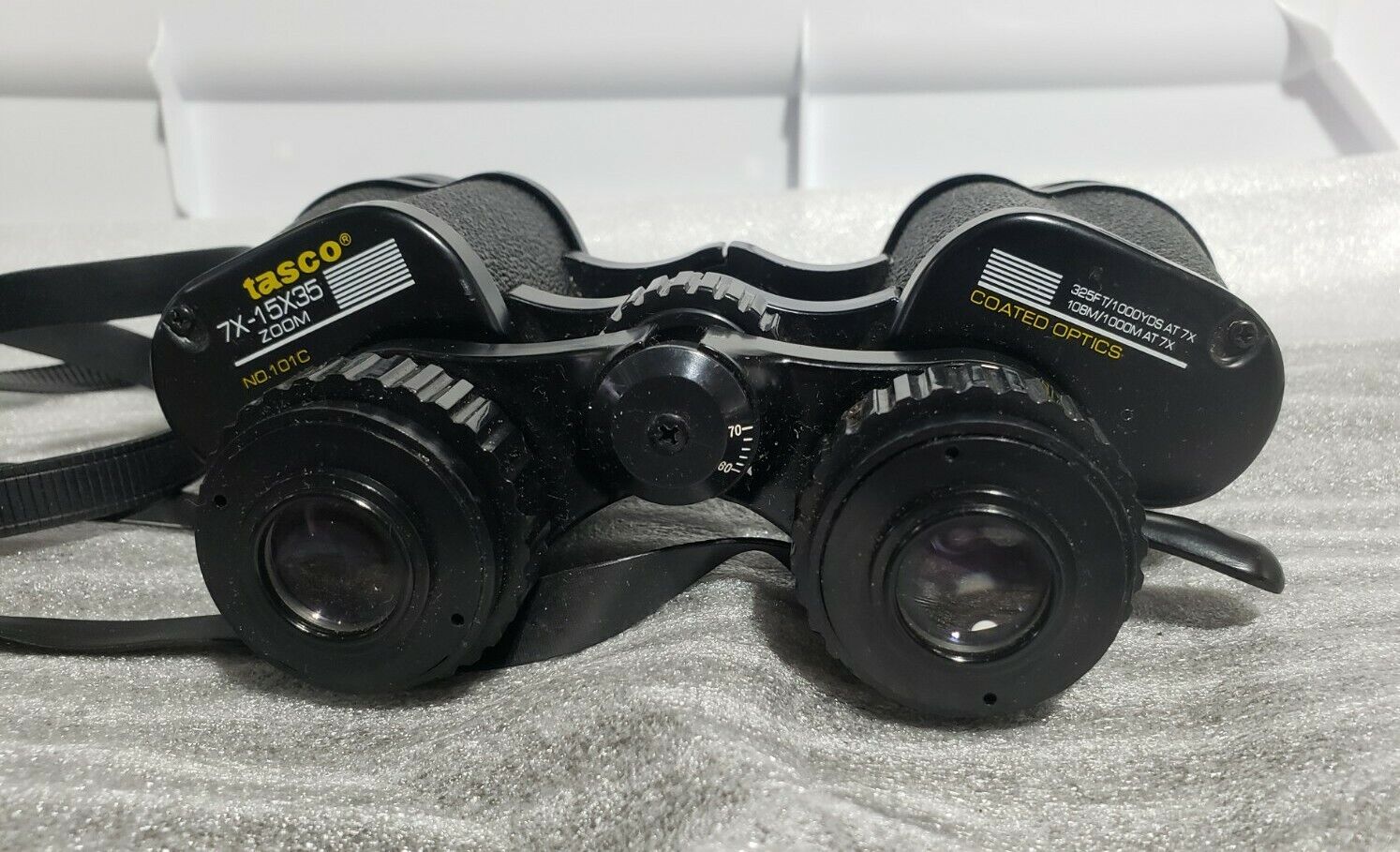 Vintage Tasco Binoculars 7X-15X35 Fully Zoom Model # 101C Reg #8652 Japan,  d1