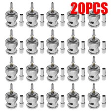 20x BNC Male plug window crimp RG316 RG174 RG179 LMR100 Cable Straight Connector