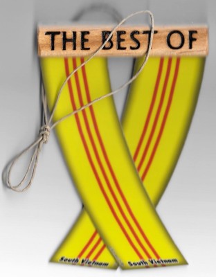 Rear view mirror car flags South Vietnam Vietnamese unity flagz for inside car