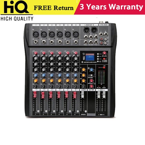 iBanana Professional 6-Channel Bluetooth Mixer Mixing Console Audio Mixer for PC