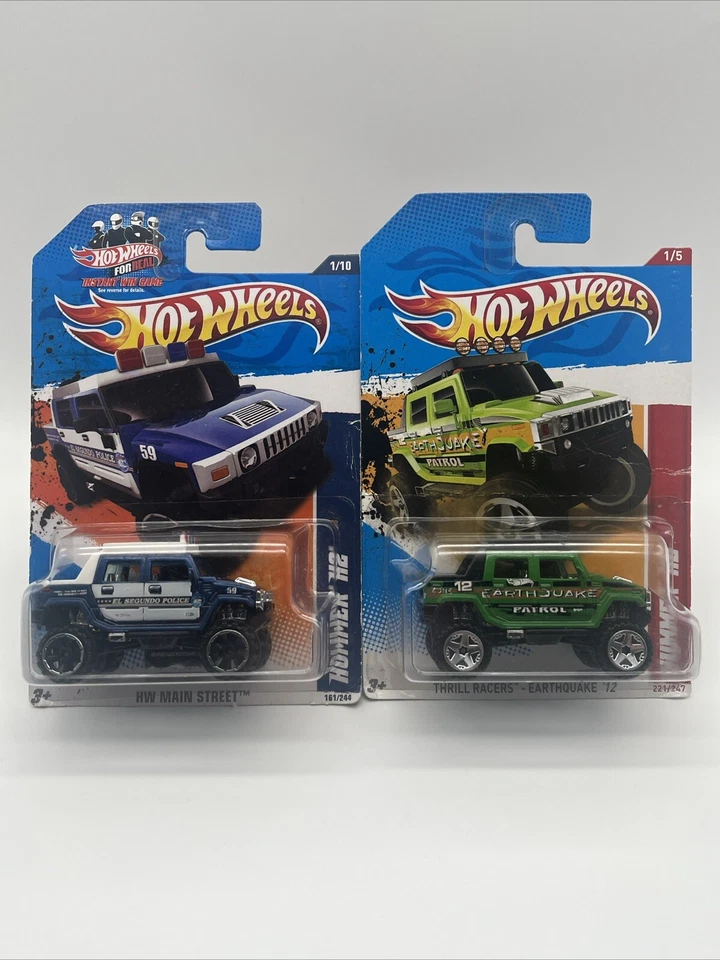 Hot Wheels 2008 новые модели Hummer H2 SUT лот из 2 цветовых вариаций Patrol 1/64 - Изображение 3 из 4