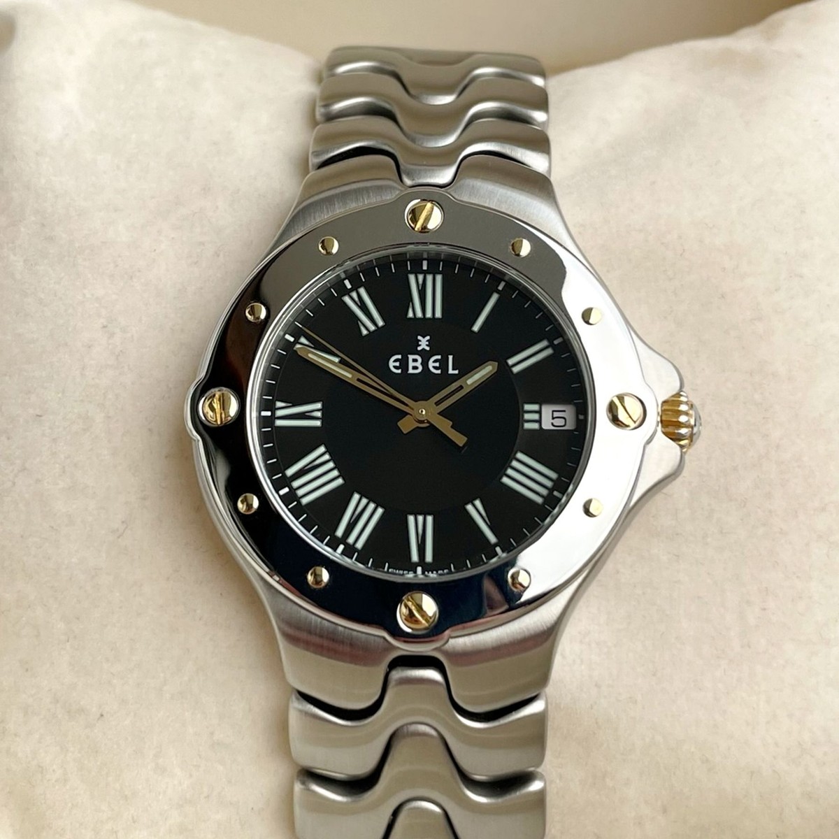 Ebel Sportwave 36 mm Ref: 6187631 Steel Quartz Steel Bezel | eBay