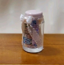 VINTAGE BATH BEADS FOR MINIATURE DOLLHOUSE OR ROOMBOX 