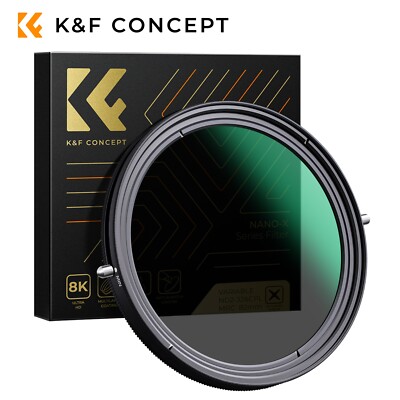 K&F CONCEPT 2 in 1 ND CPL Polfilter Filter 49-82mm ND2-ND32 Graufilter Nano-X
