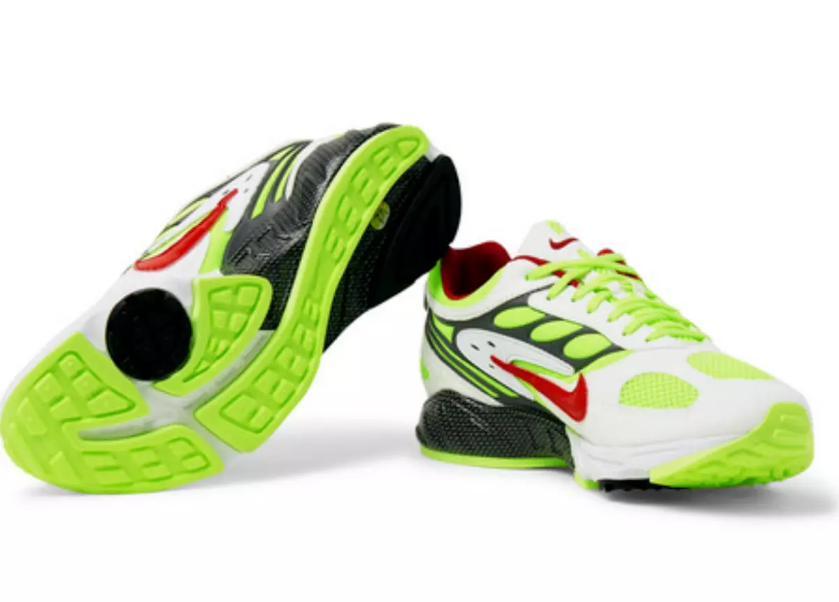 Nike Air Ghost Racer Cuero Trimmed Malla Retro Zapatillas Zapatos Trainers 38