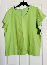 T-shirt donna taglie forti Basix scollo a V - taglia 22/24