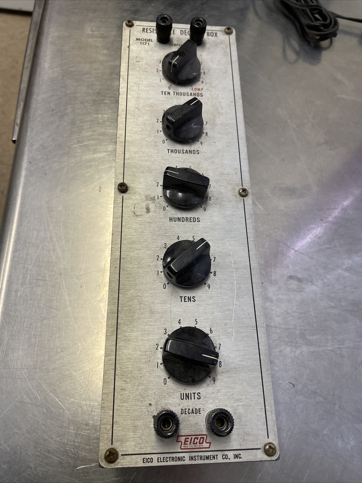 Vintage Eico 1171 Decade Resistance Box with Comparator. Resistor