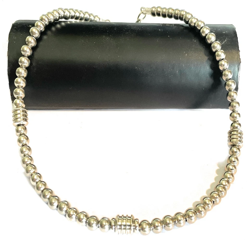 Collana catenina in acciaio inox da uomo donna girocollo catena lunga 45 cm - Immagine 2 di 4