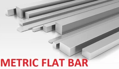ALUMINIUM FLAT BAR STRIP METRIC 10mm 15mm 20mm 25mm 30mm 40mm 50mm