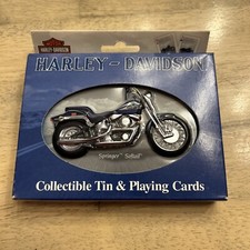 Harley Davidson Motorcycles 2001 Collector Tin & 2 Decks of Cards - NEW SEALED