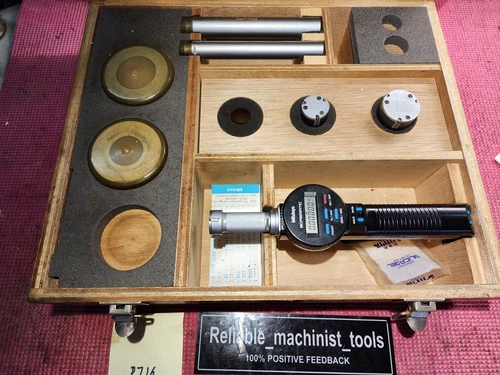 MITUTOYO DIGITAL BOREMATIC INSIDE MICROMETER 1.0 to 2.0 Inch W 2 Rings P716