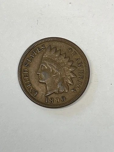 1890 INDIAN HEAD CENT XF / Extra Fine