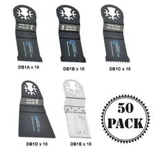 DBLKIT2 10 Each Wood Bi-Metal Japan Cut Tooth Stainless Steel Oscillating Blades