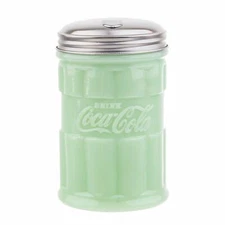 TableCraft Coca-Cola / Coke Jadeite Green Glass Sugar Dispenser / Pourer