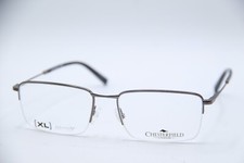 NUOVI OCCHIALI DA VISTA CHESTERFIELD CH81XL YB7 ARGENTO BLU SCURO AUTENTICI DI DESIGN 57-18