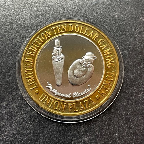 $10 .999 SILVER LE CASINO STRIKE UNION PLAZA LAUREL & HARDY LAS VEGAS