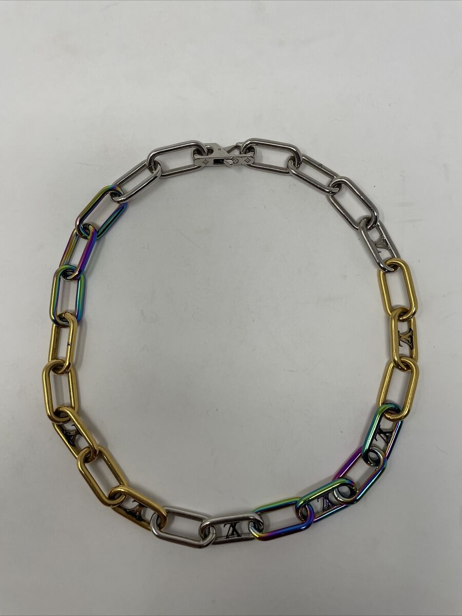 Louis Vuitton Virgil Abloh Signature Chain Necklace | eBay Louis Vuitton Virgil Abloh Signature Chain Necklace | eBay
