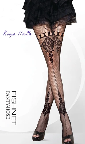 Tights Fishnet Black Venetian Seam Sexy Stockings New