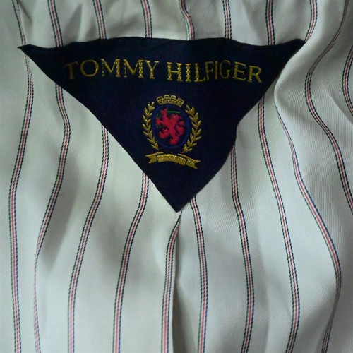 Vtg Tommy Hilfiger 42R Navy Blue 100% Wool 3 Button Blazer Jacket Sport Coat - Picture 4 of 12