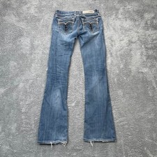 Rock Revival Jeans Womens 26 Blue Denim Cotton Stretch Alanis Boot Leg Pockets