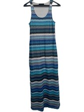 Sanctuary Women’s  Blue, White, and Black Lace Maxi Dress Size XS