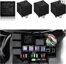 4 PCS 40A Car Relays, Multi-Purpose 5 Pin 12V Automotive Relay Switch Starter, H