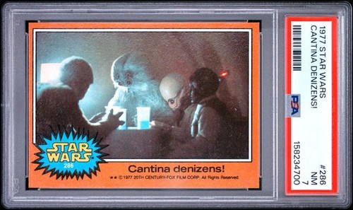 1977 STAR WARS #286 CANTINA DENIZENS! PSA 7 NM 4700