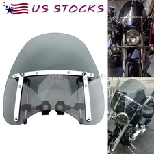 Motorcycle Windshield For Harley Touring Softail Dyna Sportster XL883 1200 Smoke