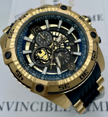 Invicta Marvel Tony Stark Men's Watch Limited Edition 52mm, Gold