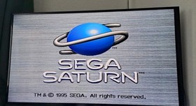 Sega Saturn Mk2 Console Controller Leads And Doom Game