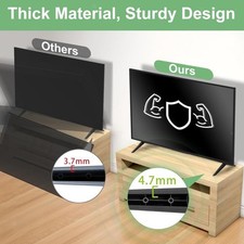 2x TV Stand Anti Slip Upgraded Base Stand for LCD Flat Screen TV Accessories