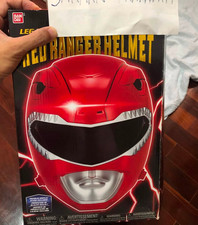 Bandai Mighty Morphin Power Rangers Helmet Red Cosplay Super Sentai Zyuranger
