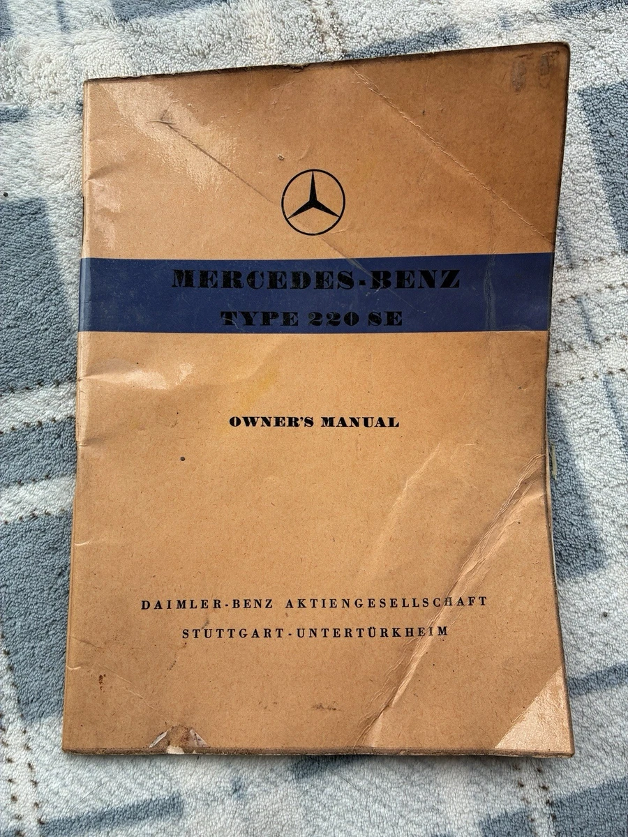 Mercedes-Benz Car & Truck Owner & Operator Manuals for sale | eBay