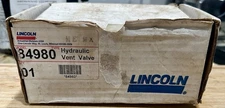 NEW OEM Lincoln Industrial 84980 Hydraulic Vent/Vent‑Control Valve – 1/4″ NPTF