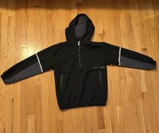 Zara kids black windbreaker jacket
