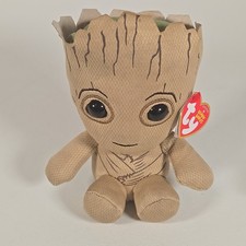 Marvel's Guardians of the Galaxy, TY Beanie Babies 7" Baby Groot Plush Doll 