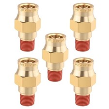 5PCS Quick Push to Connect 3/8" OD x 1/8" NPT Quick Push Straight-5PCS