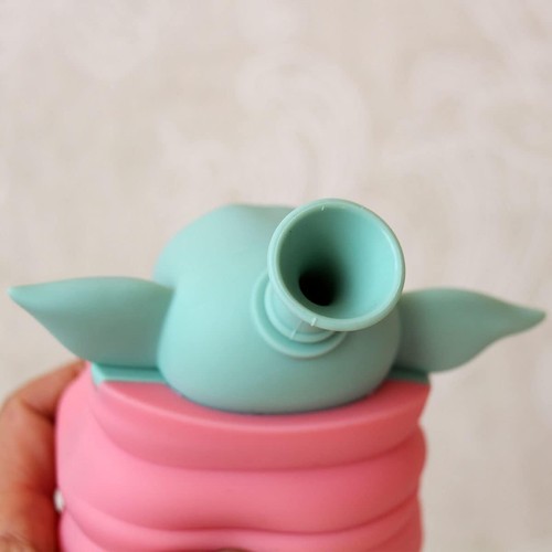 Yoda Bong Silikon Bong Mini Bong Räucherbong Perkolator, 14,5 mm 12 cm - Bild 6 von 8