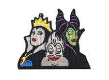 Evil Queen Disney Maleficent Ursula Villain Patch, Iron On/Sew On