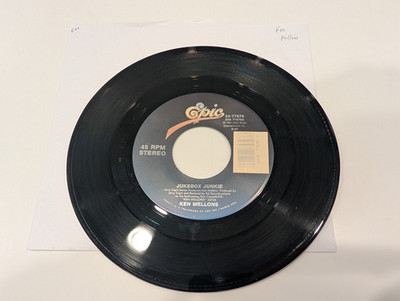 Ken Mellons ''Jukebox Junkie / The Pleasure's All Mine'' Vinyl 7'' Single (EX+)
