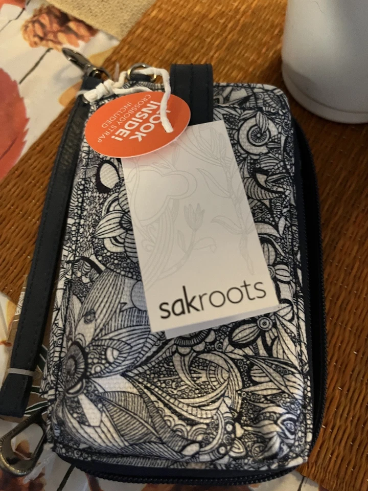 Sakroots Smartphone Muñequera/Brossbody Artist Circle Azul Marino Espíritu Desierto Nuevo con Etiquetas Foto 2 de 4