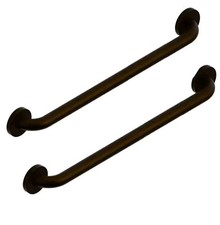 AmeriLuck 2 Pack 1-1/4 x16 inches Oil Rubbbed Bronze Bath Safety Grab Bar