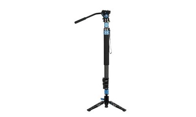 SIRUI P-424FL+VA-5 Multifunction Einbeinstativ Carbon mit Videoneiger VA-5 by