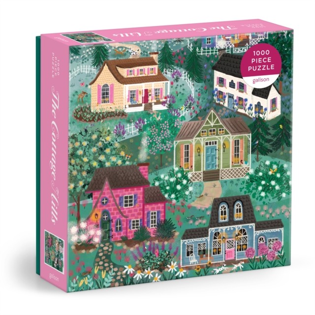 Joy Laforme The Cottage Hills 1000 Piece Puzzle in a Square by Galison HARDBACK - Image 3