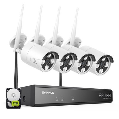 SANNCE 16CH 4K NVR 3MP Wireless Color Security Camera System Two Way Audio 1TB