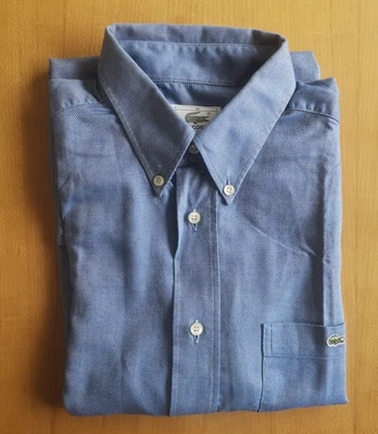 Chemise Lacoste manches courtes – bleu – taille 39 - Très bon état - Photo 1/4